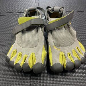 Vibram FiveFingers KSO Minimalist Barefoot Running Shoes Size 47 Gray & Yellow M